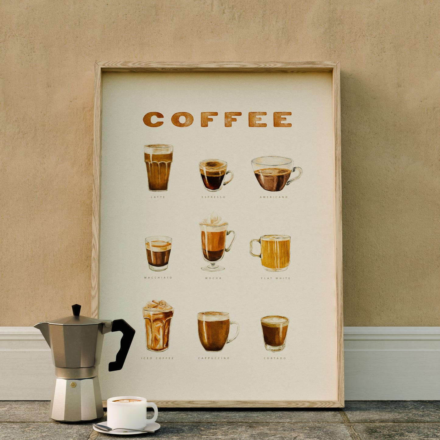 Coffee Guide Art Print