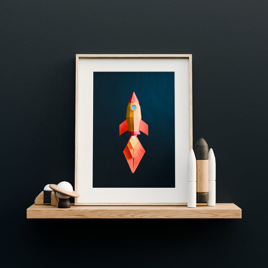 Rocket Ship Print