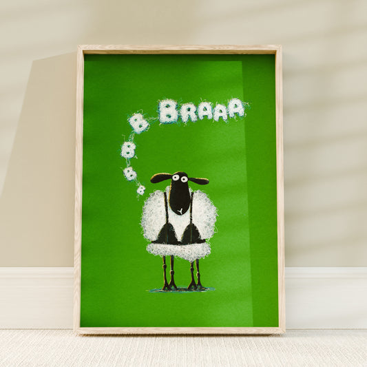 BRAAA! Sheep Art Print